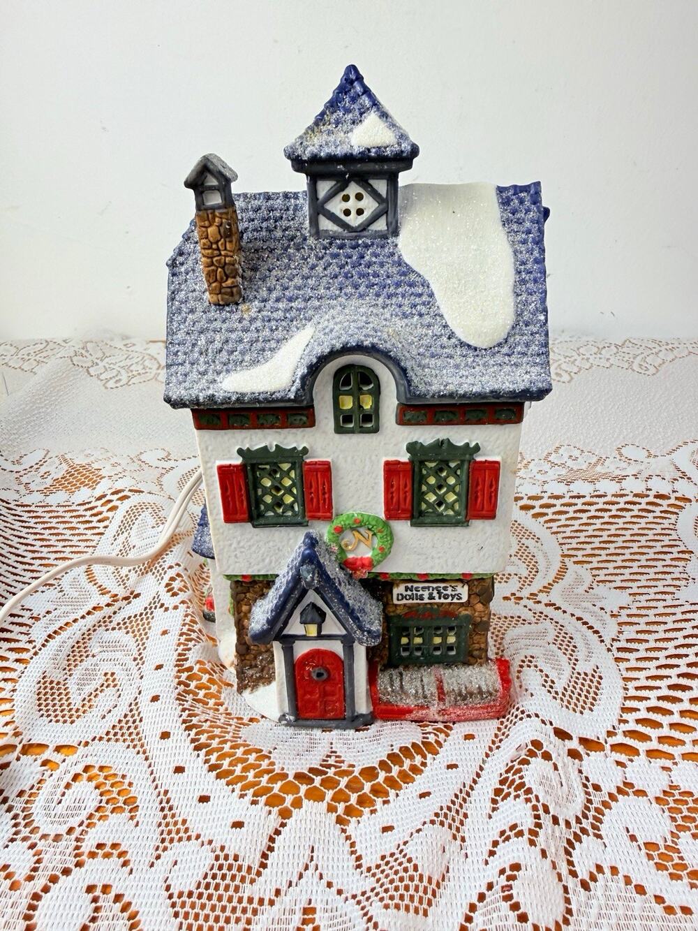 Dept 56 North Pole Series Nenee's Dolls & Toys Lighted 1991 Boxed